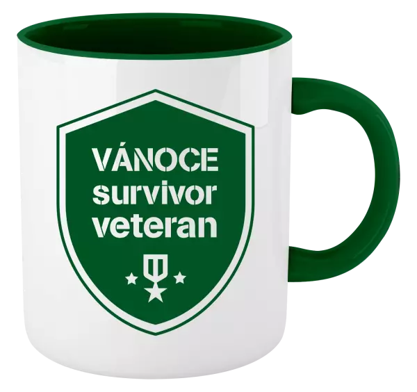 Vánoční hrnek Vánoce survivor veteran