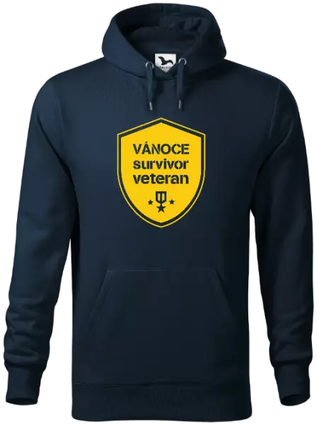Pánská mikina Vánoce survivor veteran