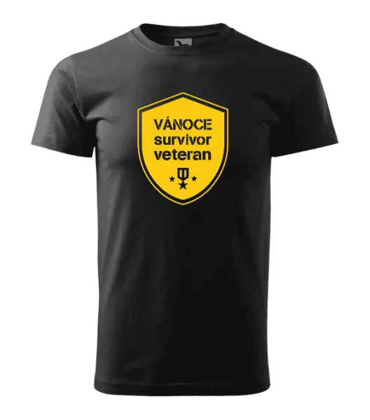 Pánské vánoční tričko Vánoce survivor veteran