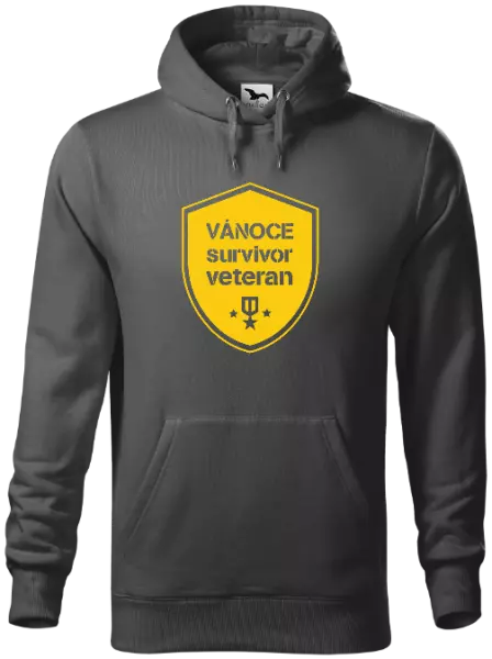 Pánská mikina Vánoce survivor veteran