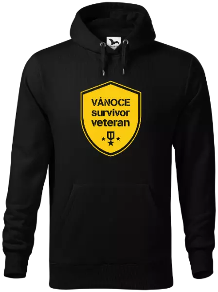 Pánská mikina Vánoce survivor veteran