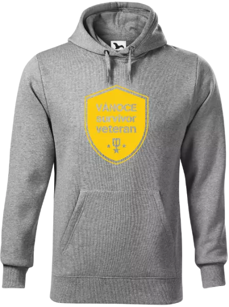 Pánská mikina Vánoce survivor veteran