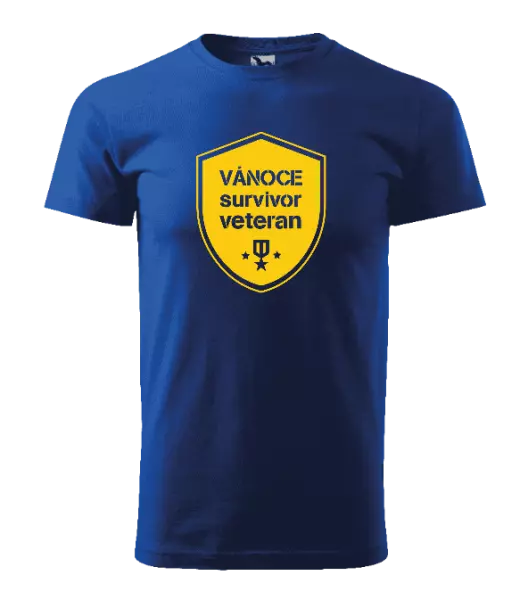 Pánské vánoční tričko Vánoce survivor veteran