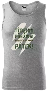 Pánské tílko Týdenní přeživší, survivor at work. Pátek!