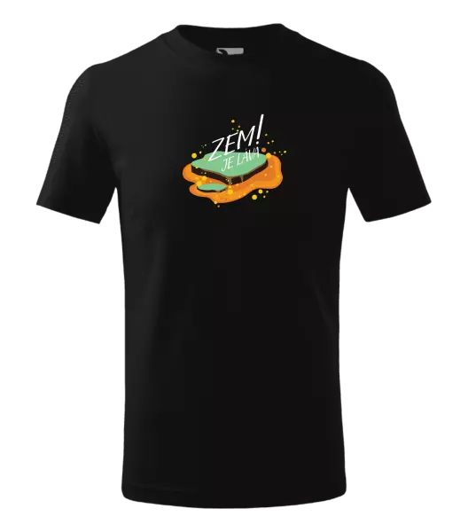 Dětské tričko Zem je láva!