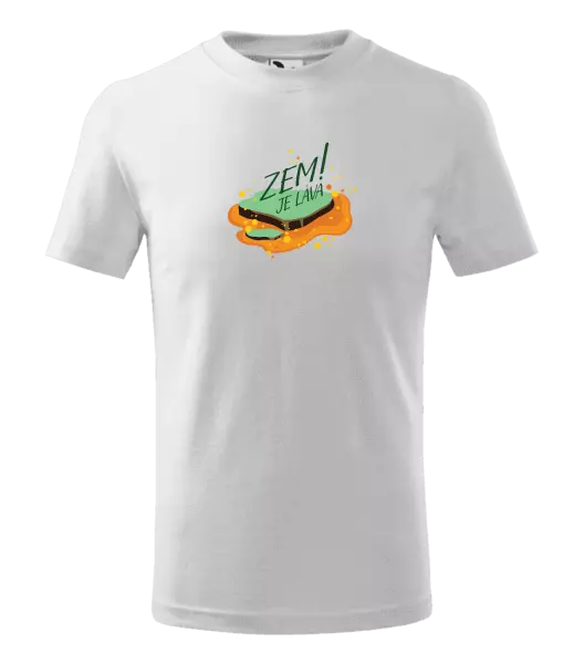 Dětské tričko Zem je láva!