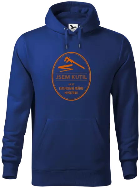 Pánská mikina Jsem kutil - jiné než certifikované měřítko nepoužívám