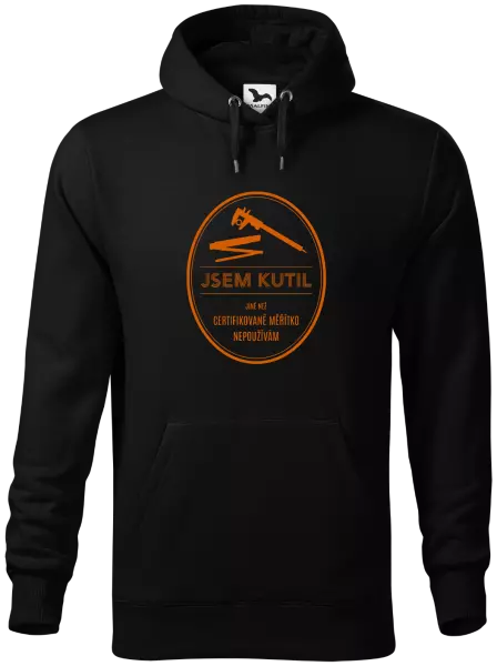 Pánská mikina Jsem kutil - jiné než certifikované měřítko nepoužívám