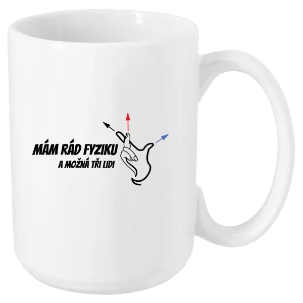 Hrnek Mám rád fyziku a možná tři lidi