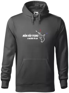 Pánská mikina Mám rád fyziku a možná tři lidi