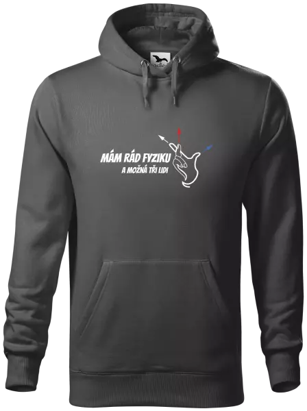 Pánská mikina Mám rád fyziku a možná tři lidi