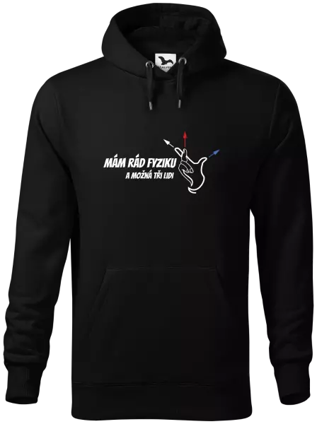 Pánská mikina Mám rád fyziku a možná tři lidi