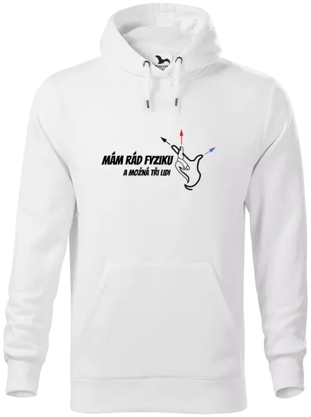 Pánská mikina Mám rád fyziku a možná tři lidi