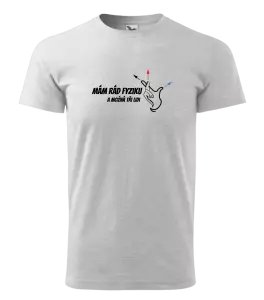 Pánské tričko Mám rád fyziku a možná tři lidi