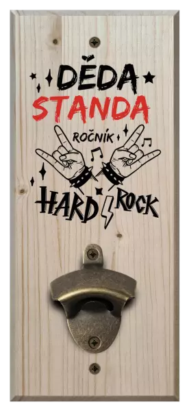Nástěnný otvírák Děda, ročník HARD ROCK