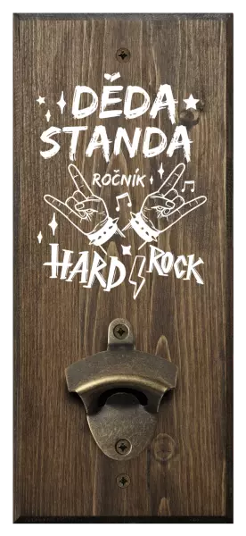 Nástěnný otvírák Děda, ročník HARD ROCK