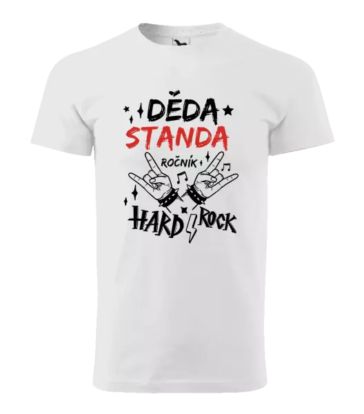 Pánské tričko Děda, ročník HARD ROCK