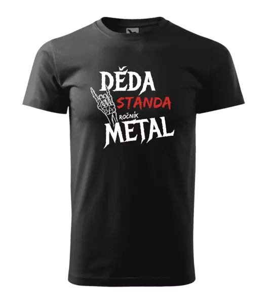 Pánské tričko Děda, ročník METAL
