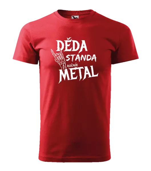 Pánské tričko Děda, ročník METAL