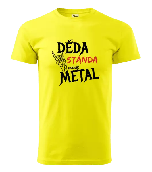 Pánské tričko Děda, ročník METAL