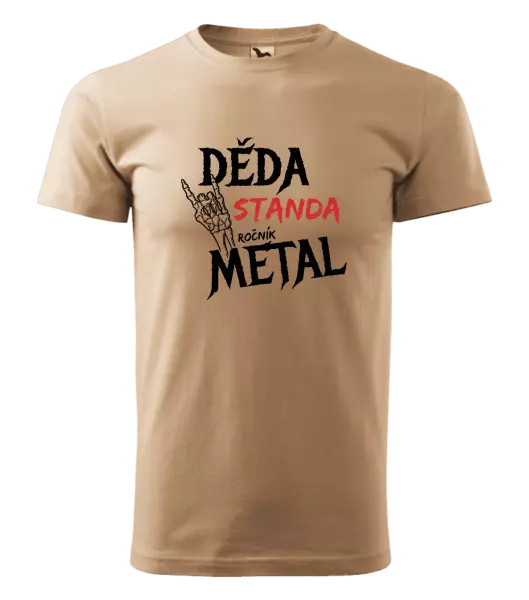 Pánské tričko Děda, ročník METAL