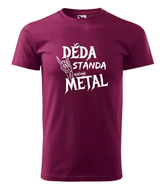 Pánské tričko Děda, ročník METAL
