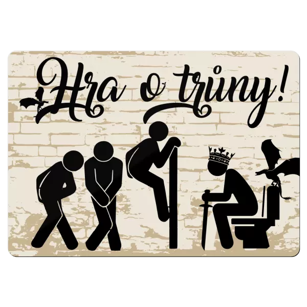 Kovová cedulka Hra o trůny!