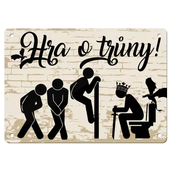 Kovová cedulka Hra o trůny!