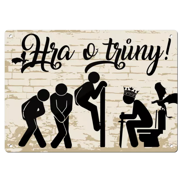 Kovová cedulka Hra o trůny!