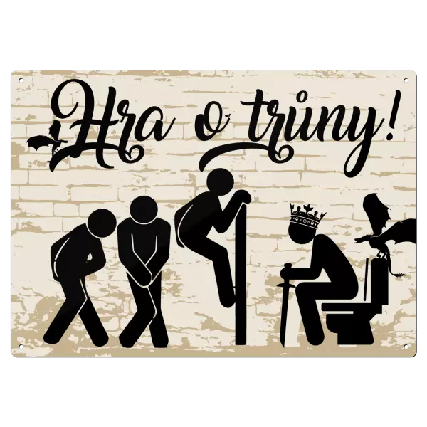 Kovová cedulka Hra o trůny!