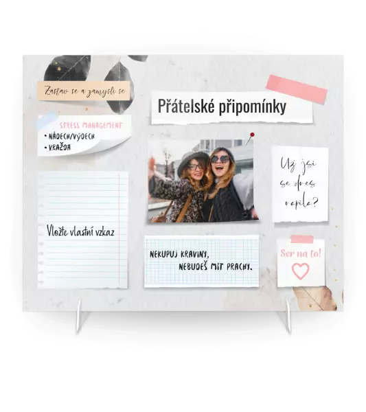 Plexi obrázek Kancelářská cedulka - přátelské připomínky
