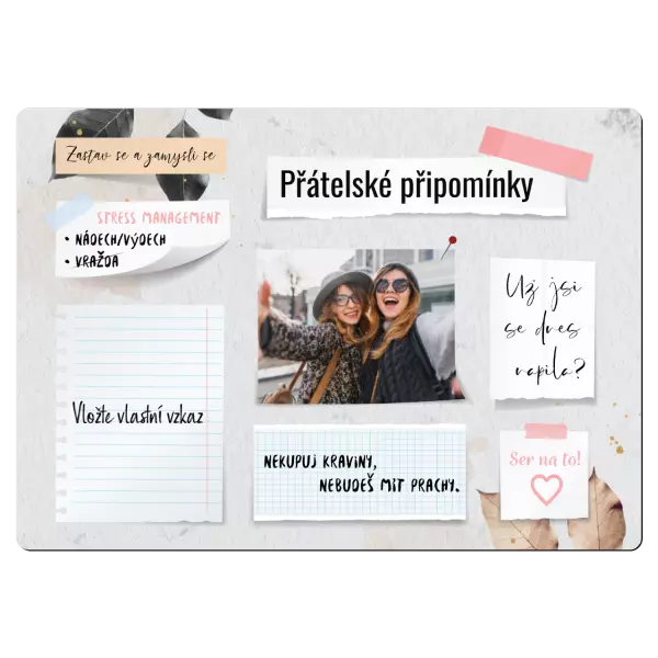 Kovová cedulka Kancelářská cedulka - přátelské připomínky