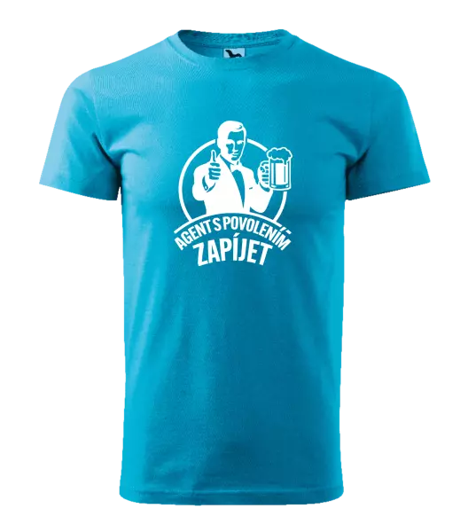 Pánské tričko Agent s povolením zapíjet