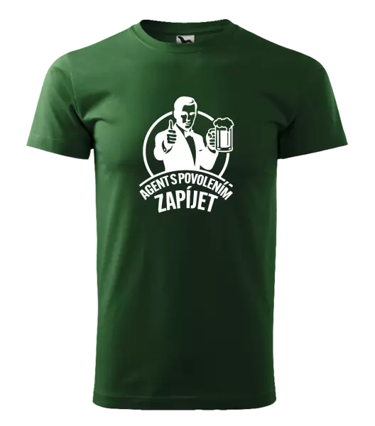 Pánské tričko Agent s povolením zapíjet