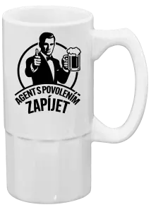 Půllitr Agent s povolením zapíjet