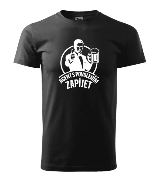 Pánské tričko Agent s povolením zapíjet