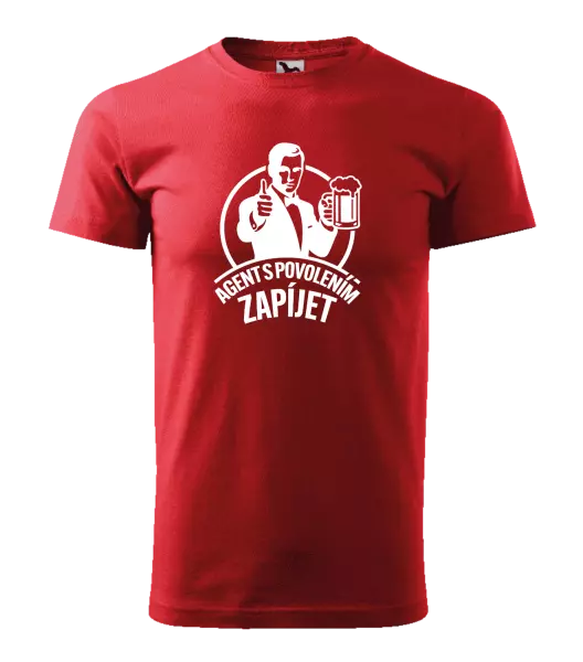 Pánské tričko Agent s povolením zapíjet