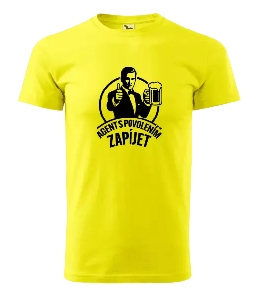 Pánské tričko Agent s povolením zapíjet
