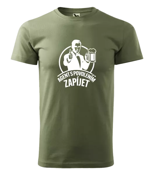 Pánské tričko Agent s povolením zapíjet