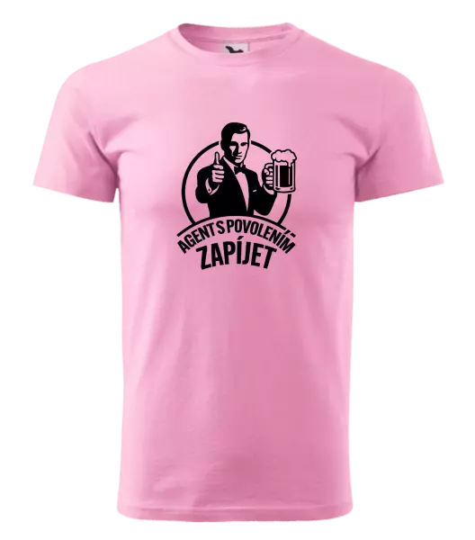Pánské tričko Agent s povolením zapíjet