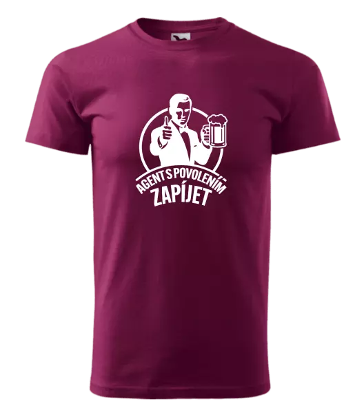 Pánské tričko Agent s povolením zapíjet