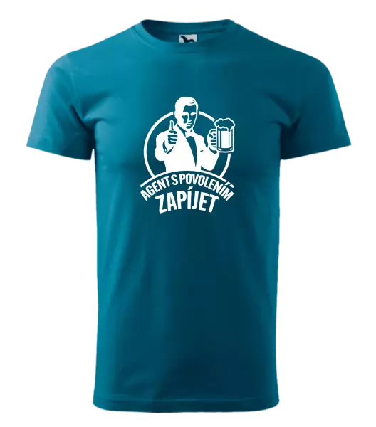 Pánské tričko Agent s povolením zapíjet
