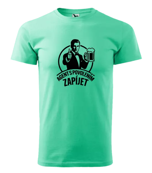 Pánské tričko Agent s povolením zapíjet