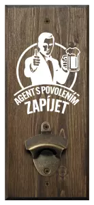 Nástěnný otvírák Agent s povolením zapíjet