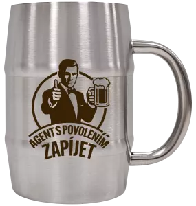 Nerezový chladicí půllitr Agent s povolením zapíjet