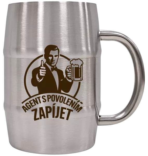 Nerezový chladicí půllitr Agent s povolením zapíjet