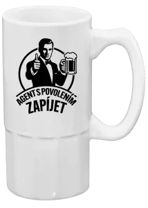 Půllitr Agent s povolením zapíjet