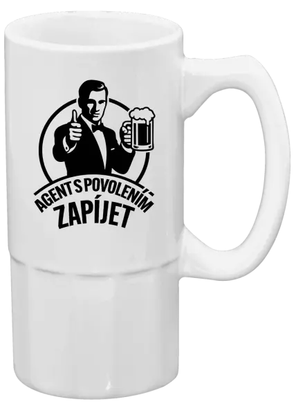 Půllitr Agent s povolením zapíjet