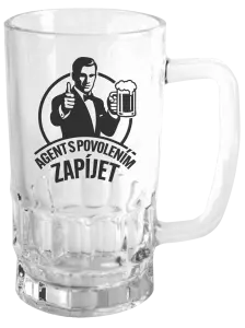 Půllitr Agent s povolením zapíjet