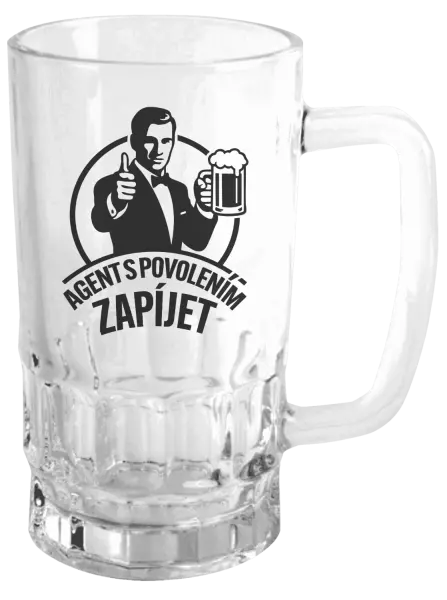 Půllitr Agent s povolením zapíjet
